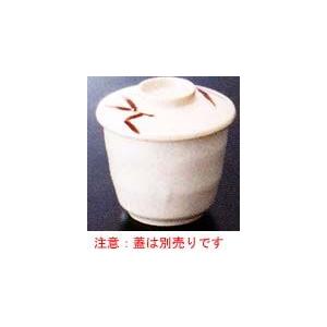 スリーラインメラミン食器（志野）むし茶碗（身）石焼81×72mm 容量：約