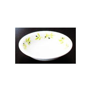 スリーラインメラミン食器 （オリーブ）14.5cm深皿145×36mm品番：MT-174AR｜hikari-chyubo