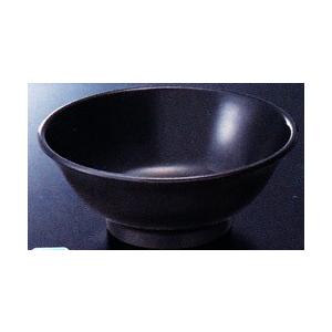 スリーラインメラミン食器 タンメン鉢（黒）213×86mm容量：約1450cc品番：C-623BK｜hikari-chyubo