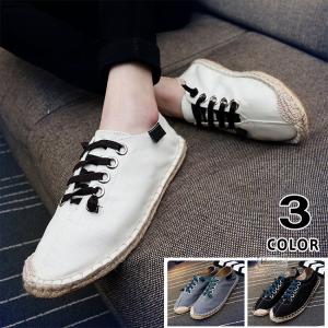 エスパドリーユ メンズ キャンバス シューズ サマーシューズ