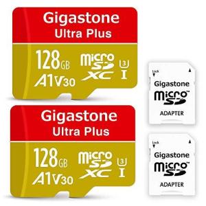 Gigastone Micro SD Card 128GB マイクロSDカード 2pack 2個セット A1 V30 UHD 4K ビデオ録画 高速4｜hikari-net