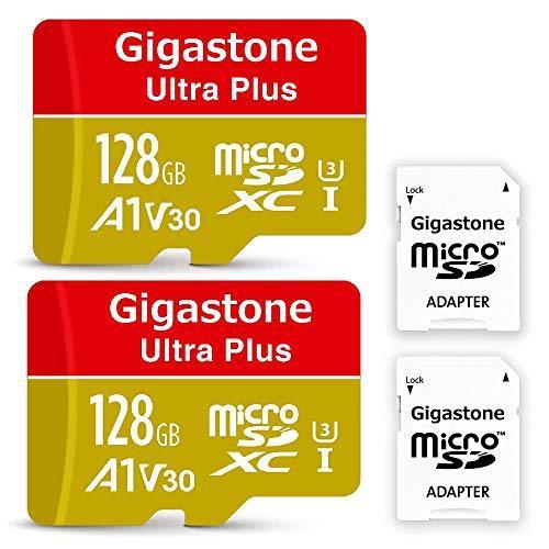 Gigastone Micro SD Card 128GB マイクロSDカード 2pack 2個セッ...