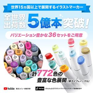 Ohuhu イラストマーカー 160色161本...の詳細画像2