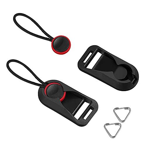 アンカーリンクス ストラップアダプター 三角リング付 カメラ・双眼鏡に汎用 黒+赤 (2セット)