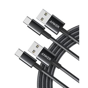 Anker 高耐久ナイロン USB-C & USB-A 2.0 ケーブル【2本セット / 2重編込の高耐久ナイロン素材】Galaxy S10 / S1｜hikari-net