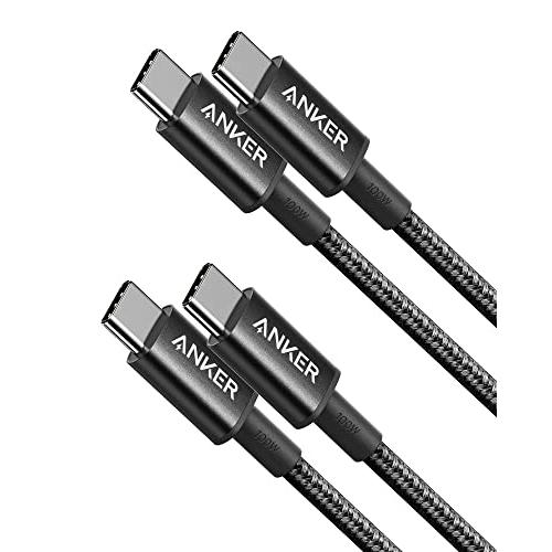 【1.0m ×2本セット】ブラック Anker 333 高耐久ナイロン USB-C &amp; USB-C ...