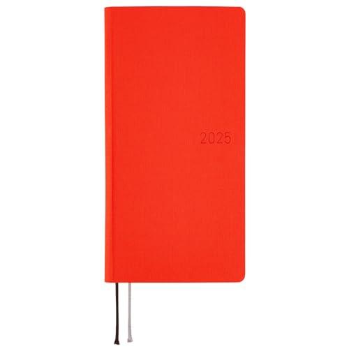 ほぼ日手帳 2025 weeksMEGAカラーズ/チリペッパー 1月始まり 週間手帳 週間レフト ス...