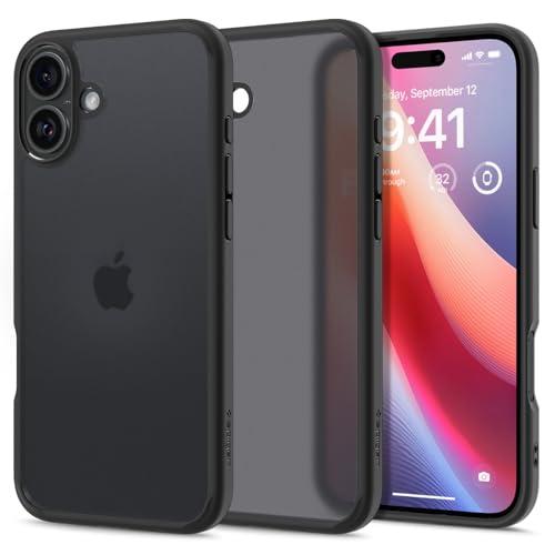 Spigen iPhone 16 ケース クリア 耐衝撃 ストラップホール 黄変防止 バンパー 米軍...