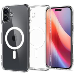 Spigen iPhone 16 ケース クリア MagSafe対応 耐衝撃 ストラップホール 黄変防止 バンパー 米軍MIL規格 ウルトラ・ハイブリ｜hikari-net