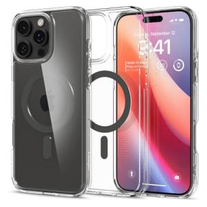 Spigen iPhone 16 Pro Max ケース MagSafe対応 クリア 透明 ストラップホール 米軍MIL規格 ウルトラ・ハイブリッド・｜hikari-net