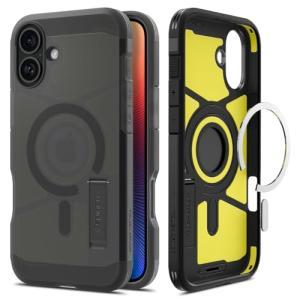 Spigen iPhone 16 ケース MagSafe対応 耐衝撃 マット 2重構造 米軍MIL規格 タフ・アーマー（AI）・マグフィット ACS0｜hikari-net