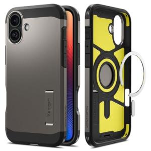 Spigen iPhone 16 Plus ケース MagSafe対応 耐衝撃 マット 2重構造 米軍MIL規格 タフ・アーマー（AI）・マグフィット｜hikari-net