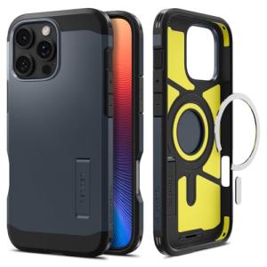 Spigen iPhone 16 Pro ケース MagSafe対応 マグネット搭載 スタンド マット 耐衝撃 米軍MIL規格 タフ・アーマー（AI）｜hikari-net