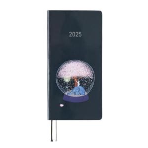 ほぼ日手帳 2025 weeks 久保田寛子/夜桜スノードーム 4月始まり 週間手帳 週間レフト スリム縦長｜hikari-net