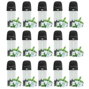 DR.VAPE MODEL2互換 ドクターベイプModel2専用カートリッジ15個セット｜アイスメンソール｜業界最強冷却感｜爆煙仕様｜ニコチン0・ター｜Hikari Net