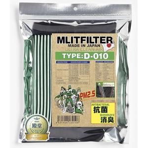 MLITFILTER(エムリットフィルター) TYPE:D-010エアコンフィルター (トヨタハイエース レジアスエース) 日本製 花粉症対策 ウィルスブロック 送料無料