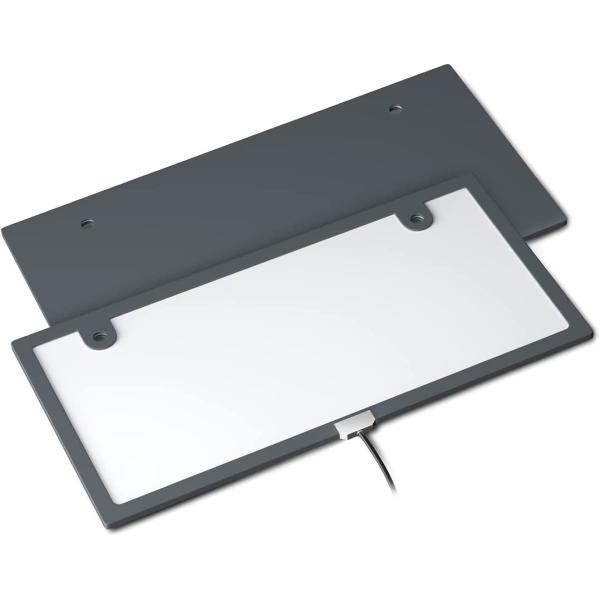 字光式LEDナンバープレートLED 電光式 ナンバー プレート IP67完全防水 ホワイト 全面発光...