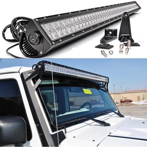 LEDワークライト LEDバーライト オフロード防水作業灯 288W 96連 DC10-30V(12...
