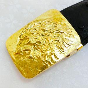 獅子吼 ライオン|バックル 18金製 造幣局ホ...の詳細画像1
