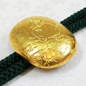茶の花|ループタイ 純金製 造幣局ホールマーク...の詳細画像1