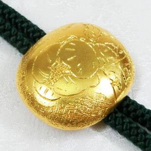 茶の花|ループタイ 純金製 造幣局ホールマーク...の詳細画像2
