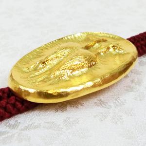 双鶴|ループタイ 純金製 造幣局ホールマーク刻...の詳細画像2