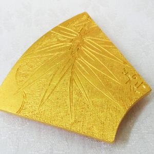 若竹|帯留め 純金製 造幣局ホールマーク刻印品...の詳細画像2