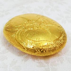 洋蘭|帯留め 純金製 造幣局ホールマーク刻印品...の詳細画像1