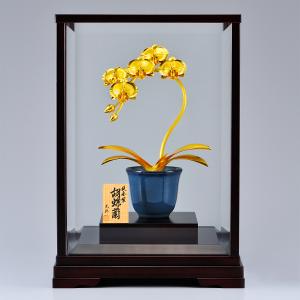 胡蝶蘭 1本立て Sサイズ|置物 純金製の詳細画像1