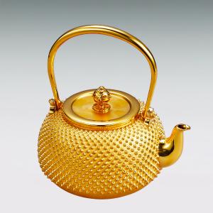 湯沸し あられ文様 高さ16cm|茶器 純金製...の詳細画像3