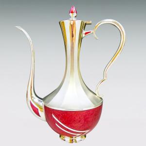 ポット&グラス|洋酒器12品セット 銀製 コバ...の詳細画像2