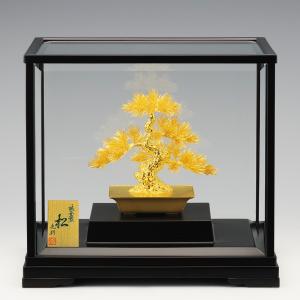 盆栽 松 Lサイズ|置物 純金製 9号の詳細画像2
