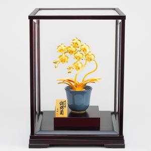 胡蝶蘭 2本立て Sサイズ|置物 純金製の詳細画像3