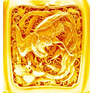 六陵瑞鳥紋 香炉|純金製 造幣局ホールマーク刻...の詳細画像3