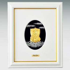 宝船 七福神 レリーフ|額装 純金製の詳細画像1