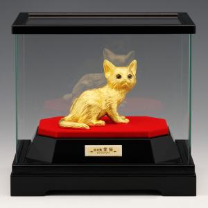 愛猫 Mサイズ|置物 純金製 造幣局ホールマー...の詳細画像1