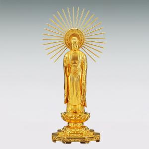 阿弥陀如来 御東光背 高さ13cm|仏像 純金...の詳細画像1