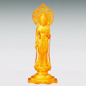 聖観世音菩薩 高さ12cm|仏像 純金製 造幣...の詳細画像1