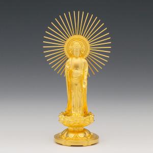 阿弥陀如来 御東光背 高さ13cm|仏像 純金...の詳細画像1