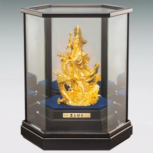 龍上観音 高さ14.8cm|仏像 置物 純金製...の詳細画像1