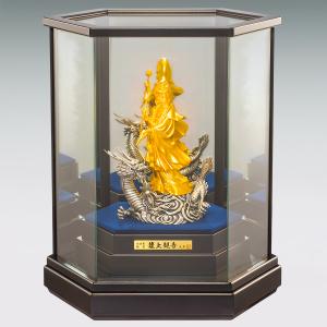 龍上観音 高さ14.8cm|仏像 置物 純金製...の詳細画像2