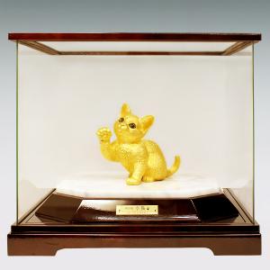 幸猫|置物 純金製 造幣局ホールマーク刻印品の詳細画像2