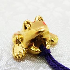 根付 カエル|純金製 8gの詳細画像1