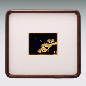 松 貴金属画|額装 純金製の詳細画像1