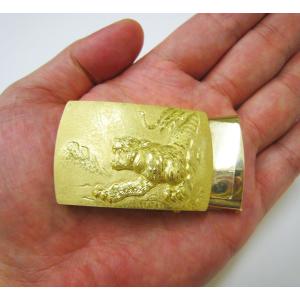 バックル 虎|寅 18金製 造幣局ホールマーク刻印品の詳細画像2