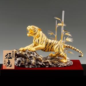 寅 猛虎 Lサイズ|置物 純金製 造幣局ホール...の詳細画像1