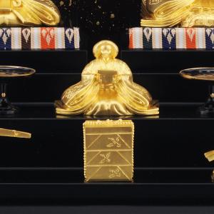 お雛様 五人飾り Lサイズ|置物 純金製 造幣...の詳細画像5