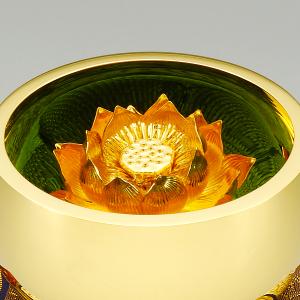 蓮飾り おりん3.5寸専用|仏花 純金製 造幣...の詳細画像1