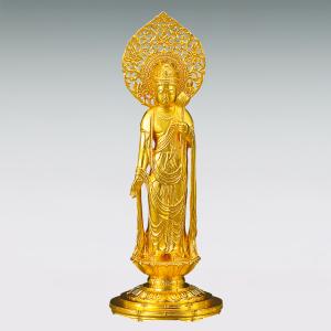 聖観世音菩薩 高さ17cm|仏像 純金製 造幣...の詳細画像1