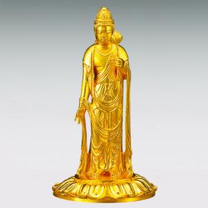 聖観世音菩薩 高さ12cm|仏像 純金製 造幣...の詳細画像1